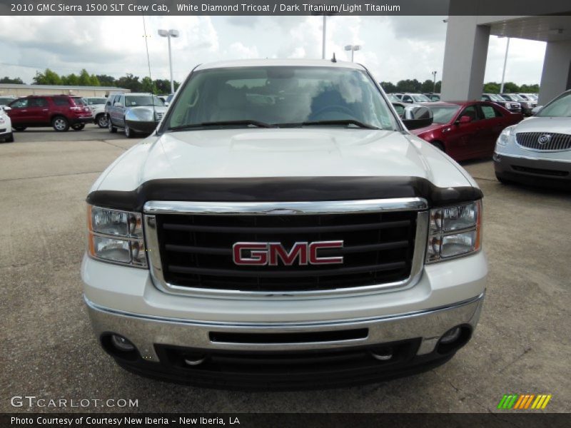 White Diamond Tricoat / Dark Titanium/Light Titanium 2010 GMC Sierra 1500 SLT Crew Cab