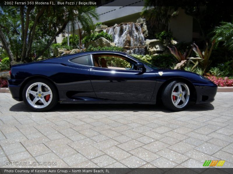 Blue Pozzi / Beige/Blue 2002 Ferrari 360 Modena F1