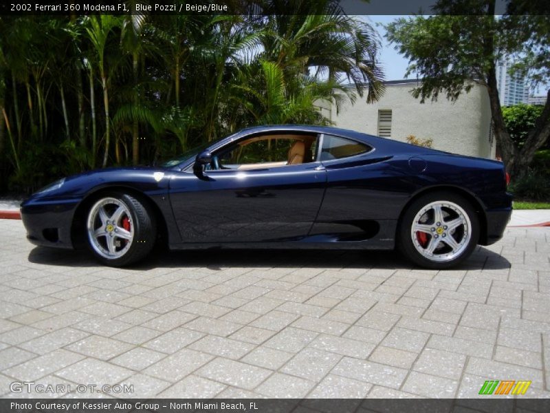 Blue Pozzi / Beige/Blue 2002 Ferrari 360 Modena F1