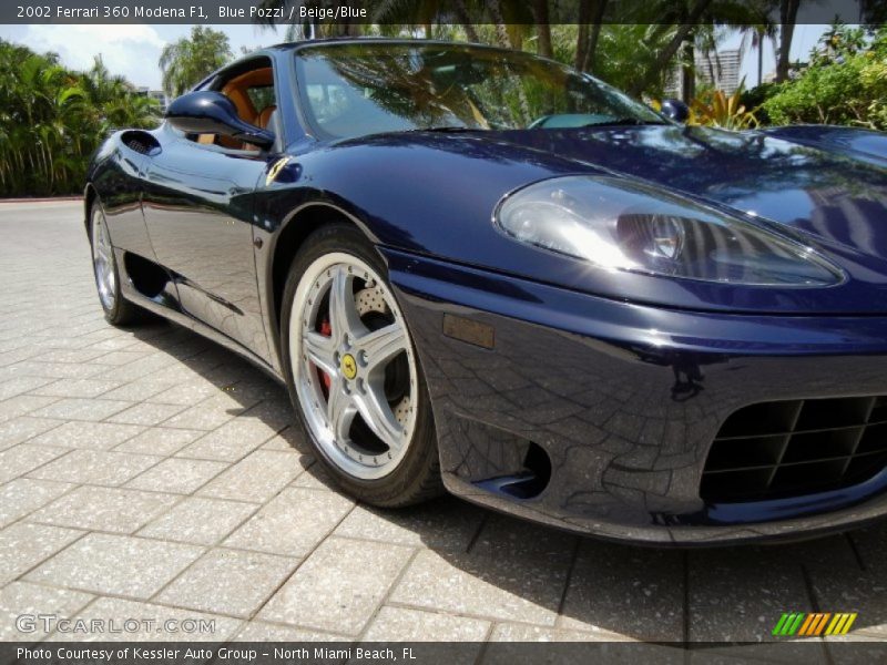 Blue Pozzi / Beige/Blue 2002 Ferrari 360 Modena F1