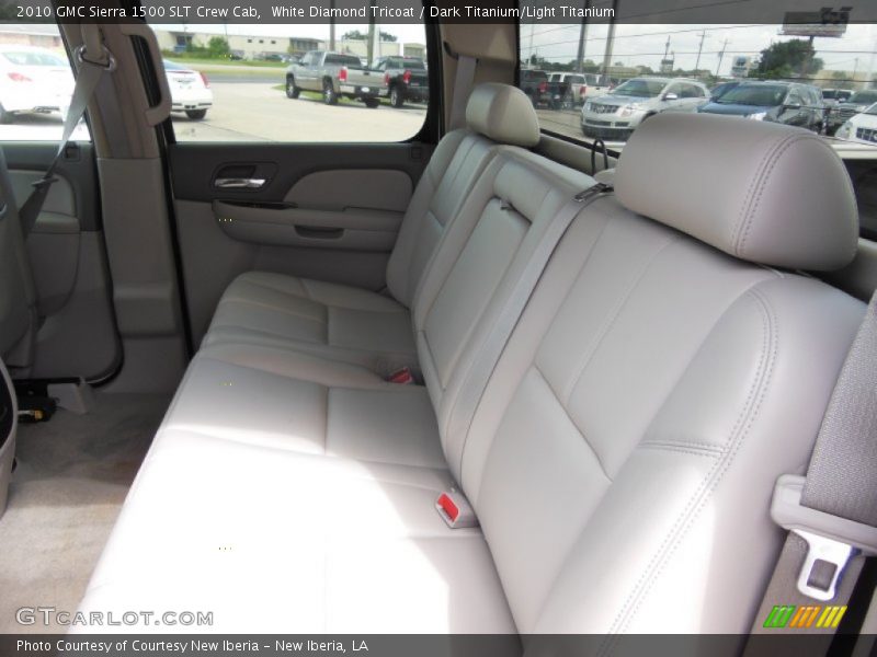 White Diamond Tricoat / Dark Titanium/Light Titanium 2010 GMC Sierra 1500 SLT Crew Cab