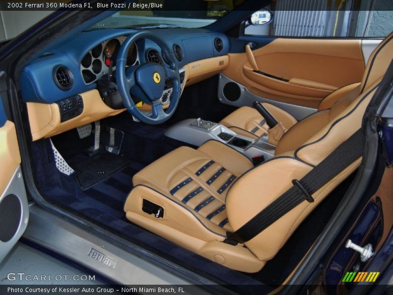 Beige/Blue Interior - 2002 360 Modena F1 