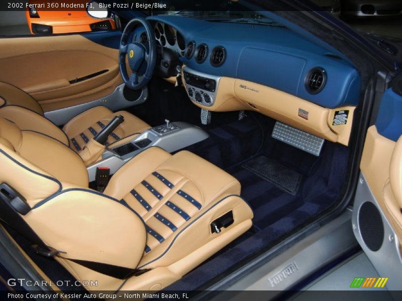 2002 360 Modena F1 Beige/Blue Interior