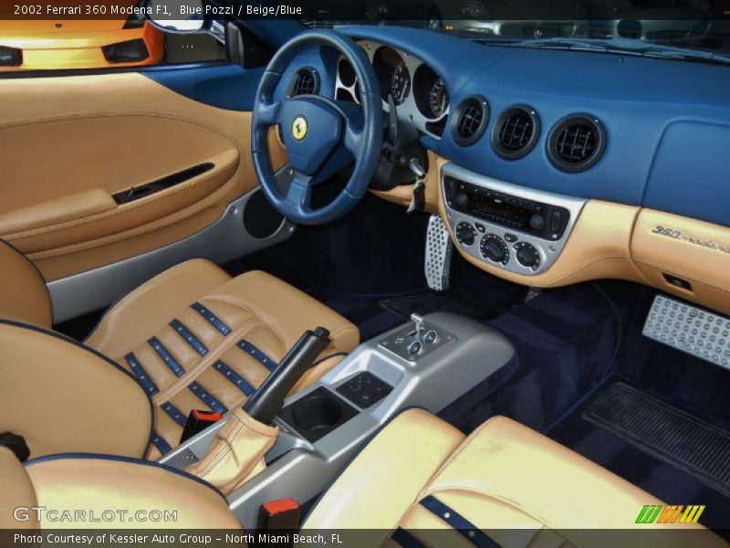  2002 360 Modena F1 Beige/Blue Interior