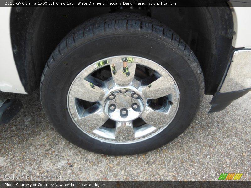 White Diamond Tricoat / Dark Titanium/Light Titanium 2010 GMC Sierra 1500 SLT Crew Cab