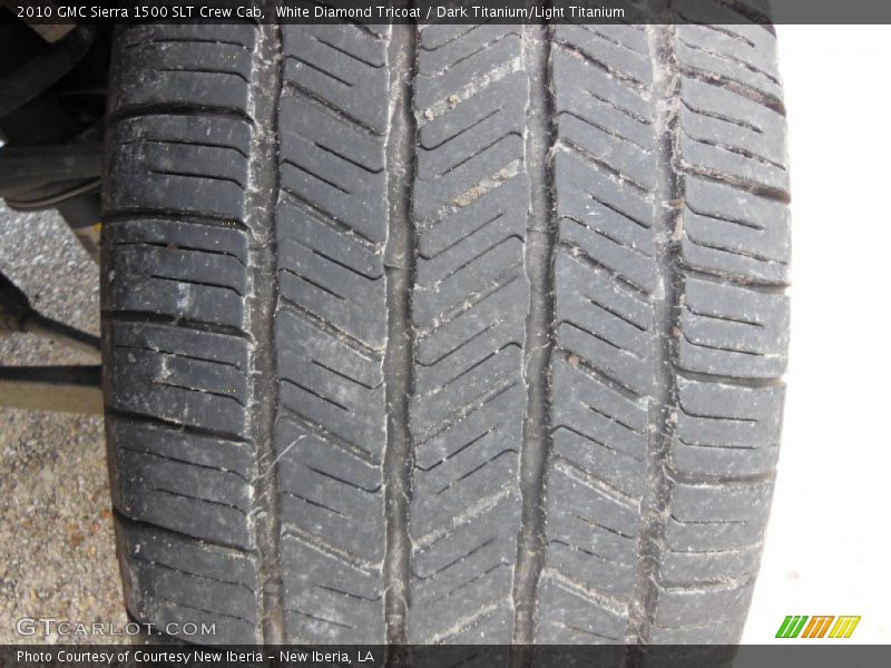 White Diamond Tricoat / Dark Titanium/Light Titanium 2010 GMC Sierra 1500 SLT Crew Cab