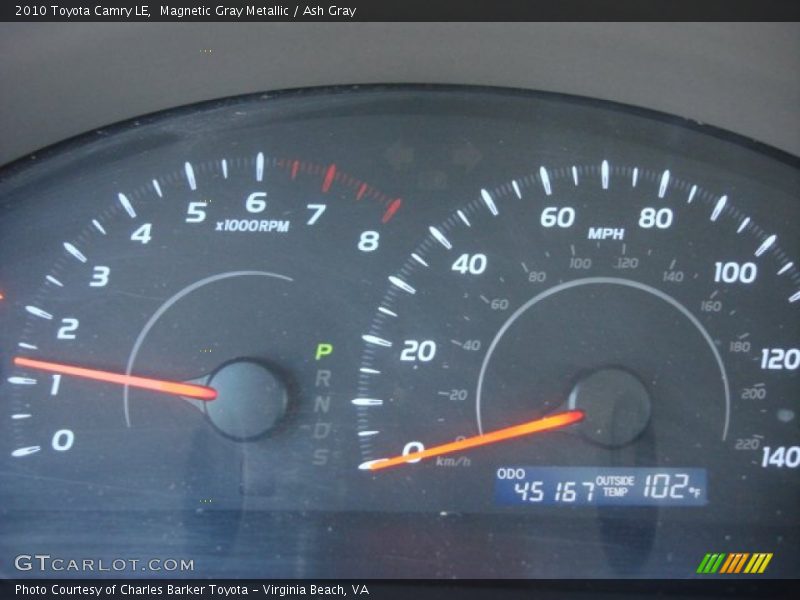 Magnetic Gray Metallic / Ash Gray 2010 Toyota Camry LE