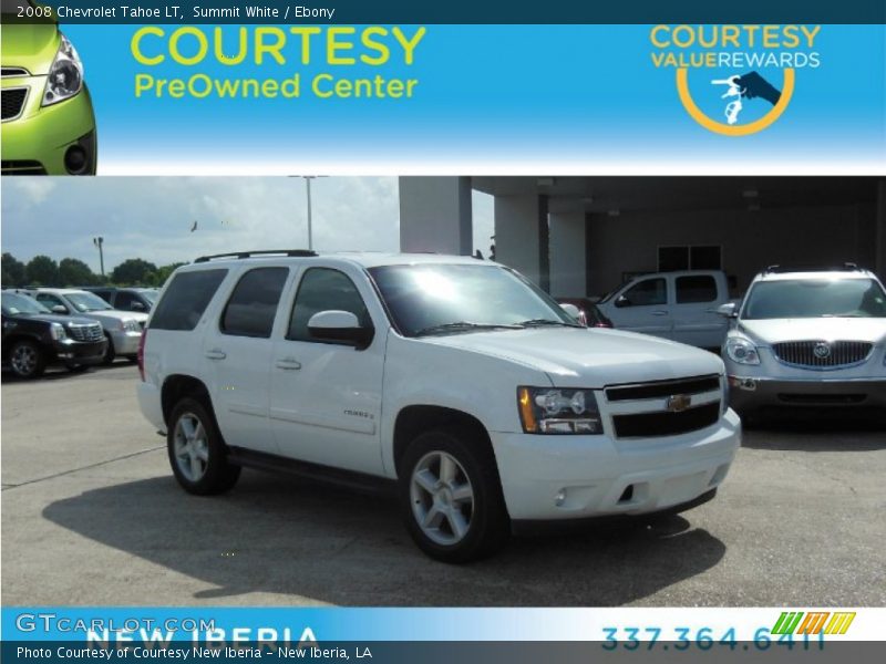 Summit White / Ebony 2008 Chevrolet Tahoe LT