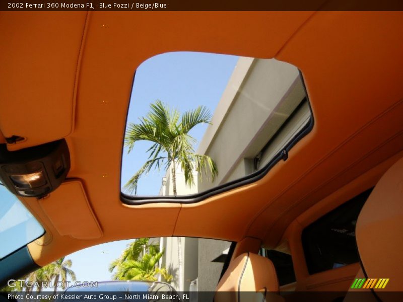 Sunroof of 2002 360 Modena F1