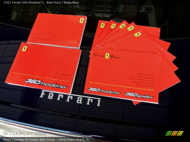 Books/Manuals of 2002 360 Modena F1