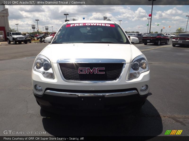 White Diamond Tricoat / Cashmere 2010 GMC Acadia SLT