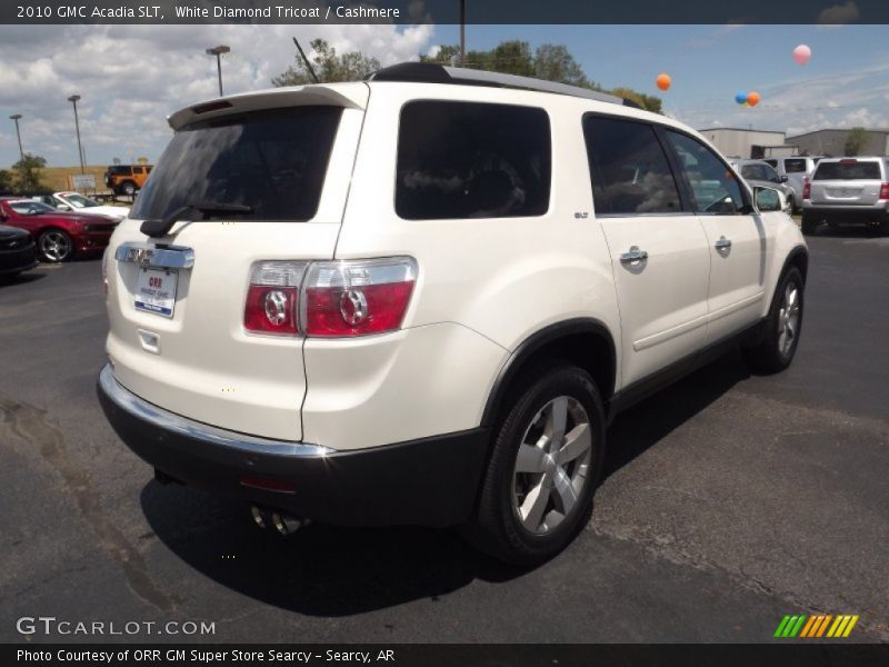 White Diamond Tricoat / Cashmere 2010 GMC Acadia SLT