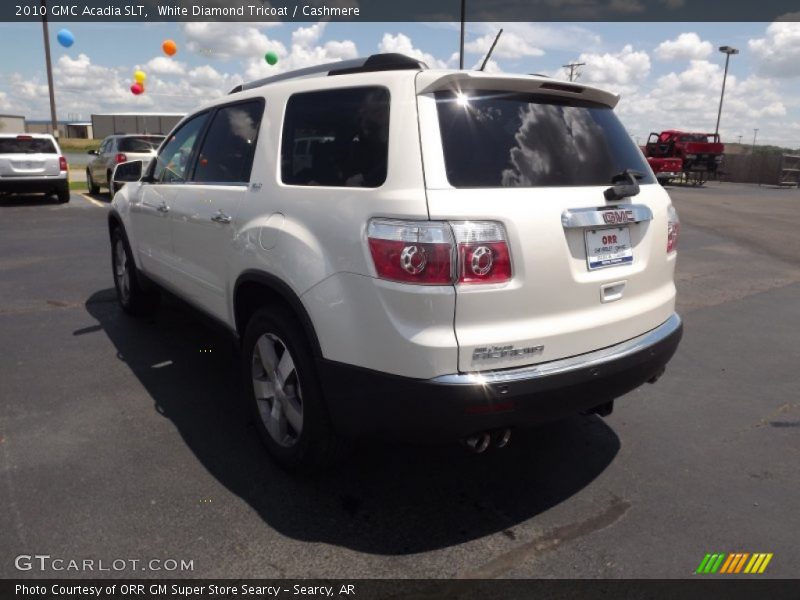 White Diamond Tricoat / Cashmere 2010 GMC Acadia SLT