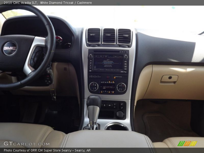 White Diamond Tricoat / Cashmere 2010 GMC Acadia SLT