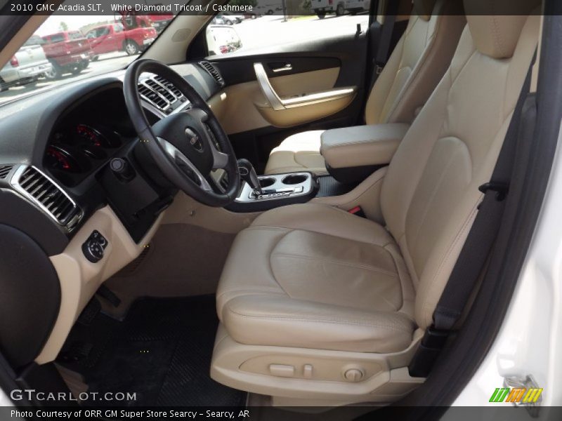 White Diamond Tricoat / Cashmere 2010 GMC Acadia SLT