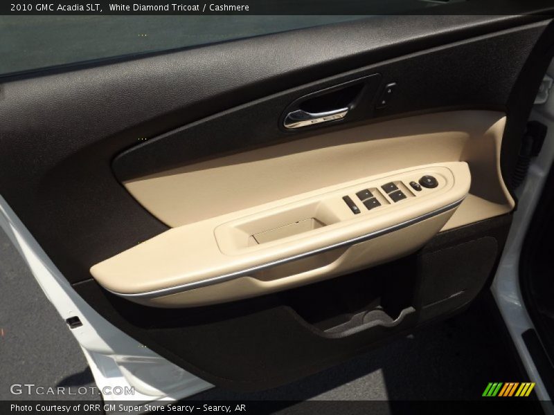 White Diamond Tricoat / Cashmere 2010 GMC Acadia SLT