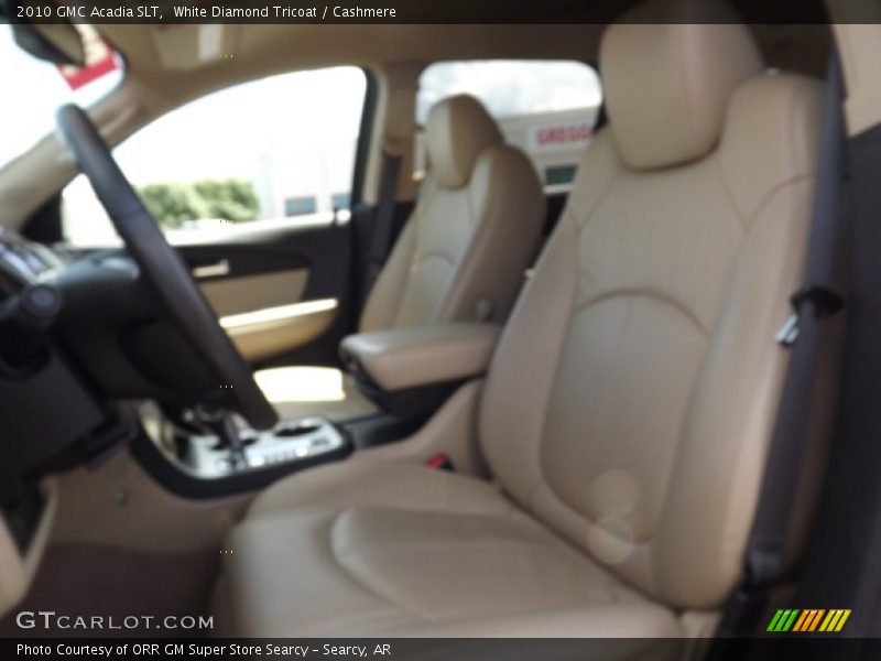 White Diamond Tricoat / Cashmere 2010 GMC Acadia SLT