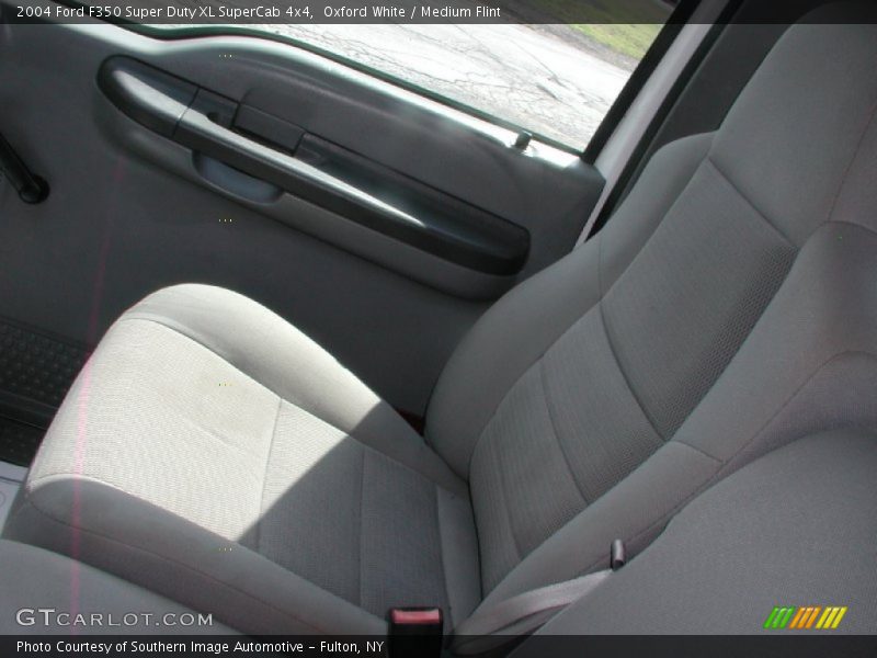 Oxford White / Medium Flint 2004 Ford F350 Super Duty XL SuperCab 4x4
