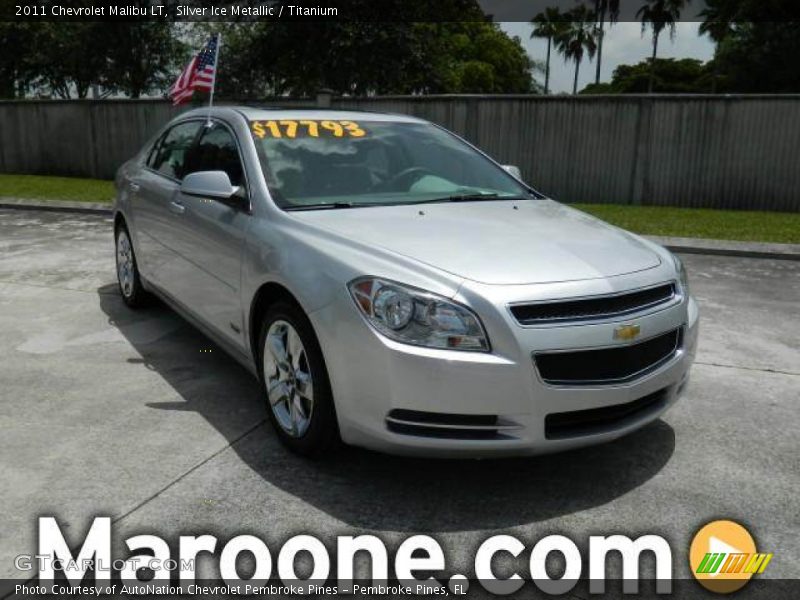 Silver Ice Metallic / Titanium 2011 Chevrolet Malibu LT