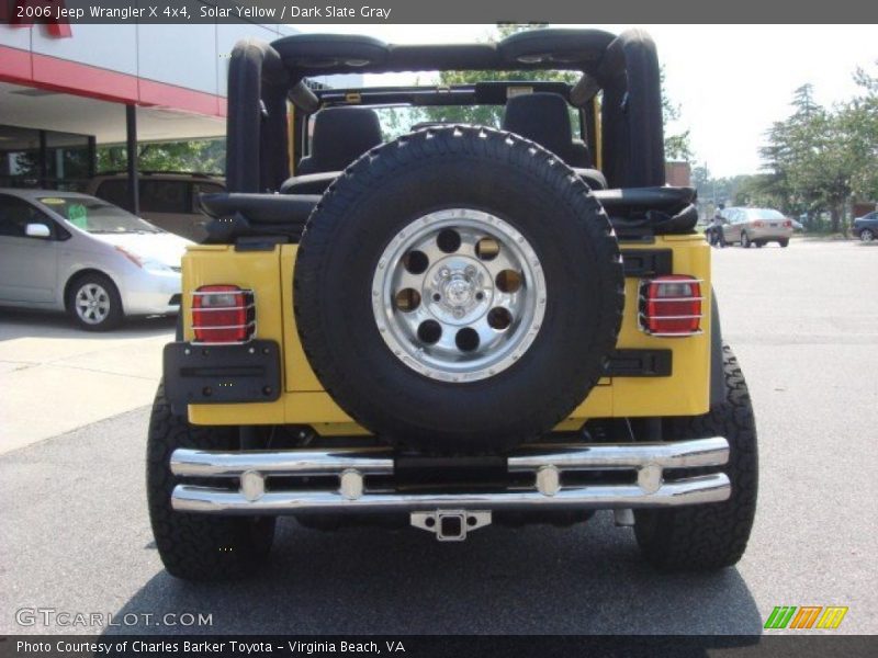 Solar Yellow / Dark Slate Gray 2006 Jeep Wrangler X 4x4