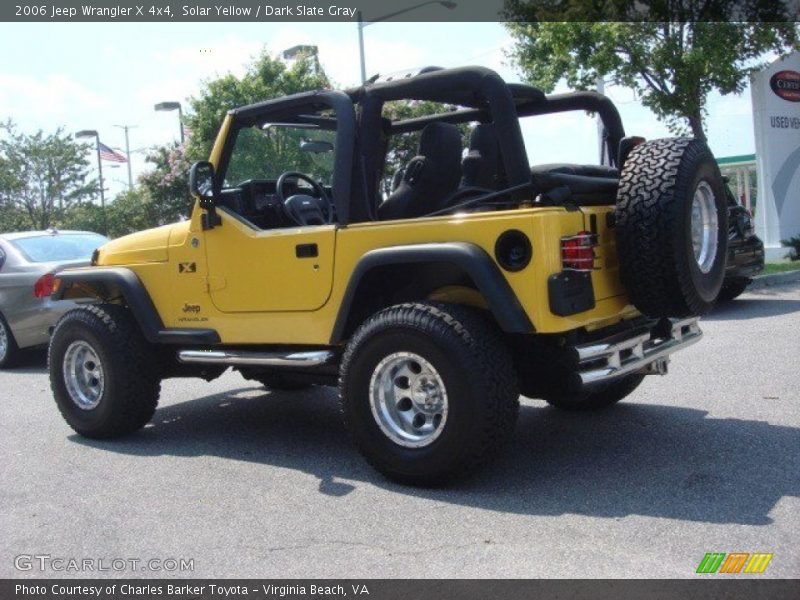 Solar Yellow / Dark Slate Gray 2006 Jeep Wrangler X 4x4