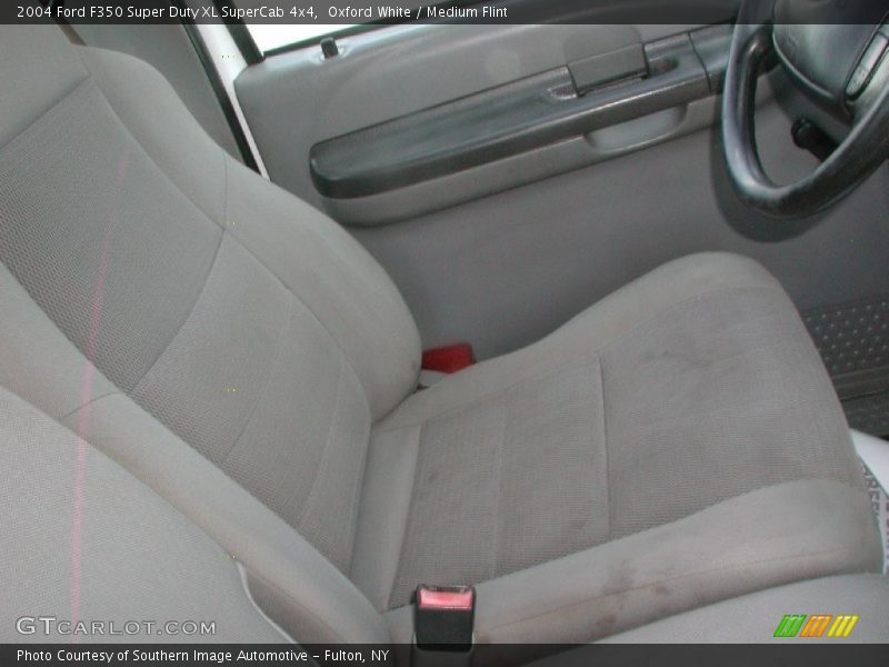 Oxford White / Medium Flint 2004 Ford F350 Super Duty XL SuperCab 4x4
