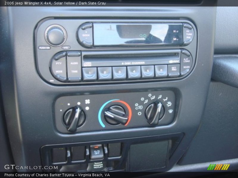 Controls of 2006 Wrangler X 4x4