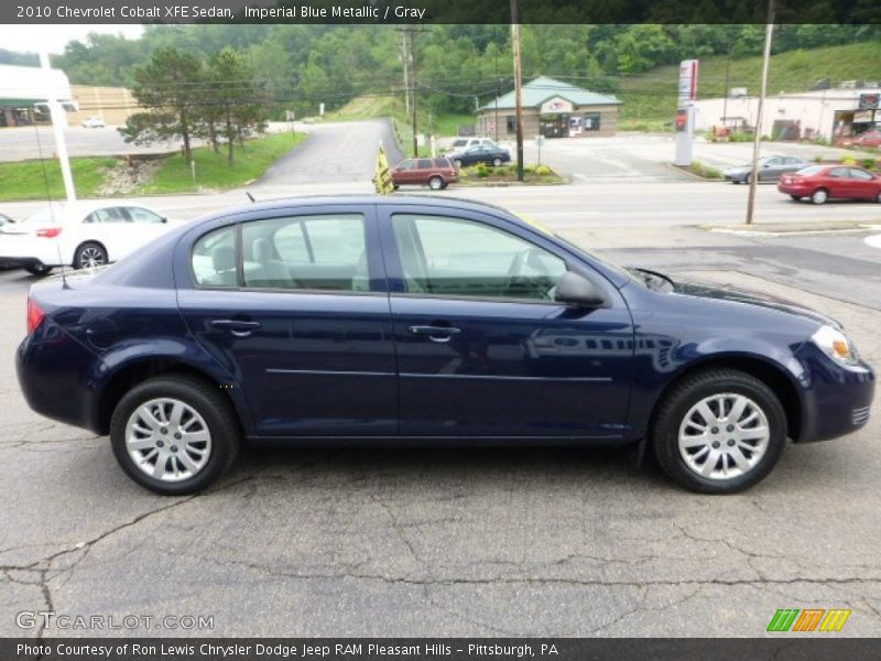 Imperial Blue Metallic / Gray 2010 Chevrolet Cobalt XFE Sedan