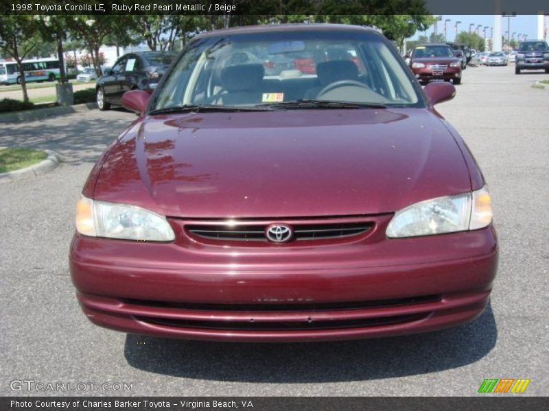  1998 Corolla LE Ruby Red Pearl Metallic