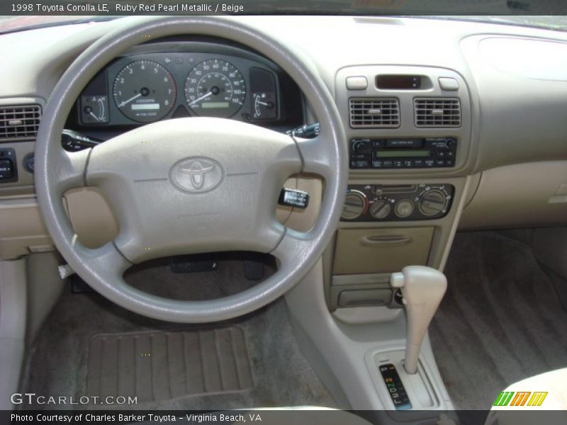 Dashboard of 1998 Corolla LE