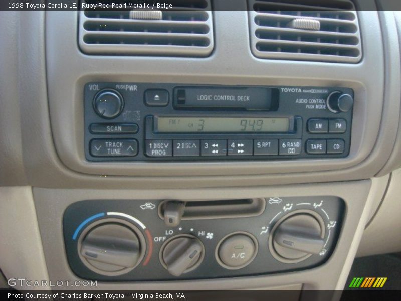 Audio System of 1998 Corolla LE