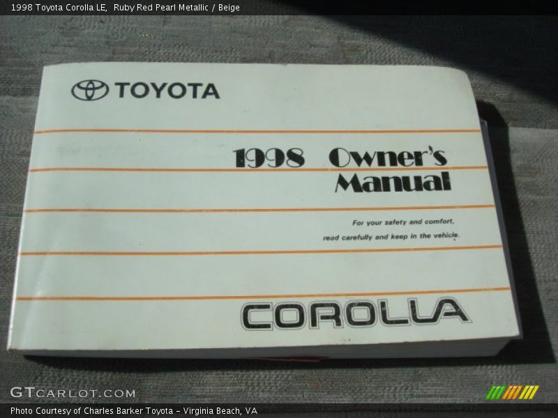 Books/Manuals of 1998 Corolla LE