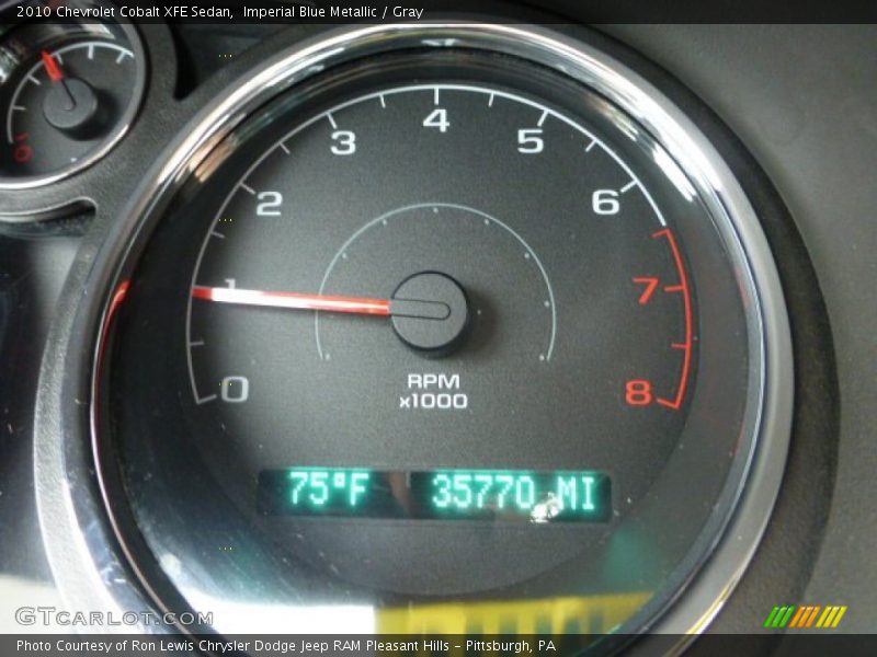 Imperial Blue Metallic / Gray 2010 Chevrolet Cobalt XFE Sedan