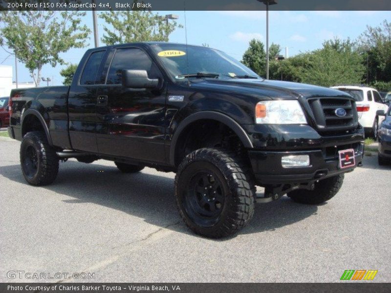 Black / Black 2004 Ford F150 FX4 SuperCab 4x4