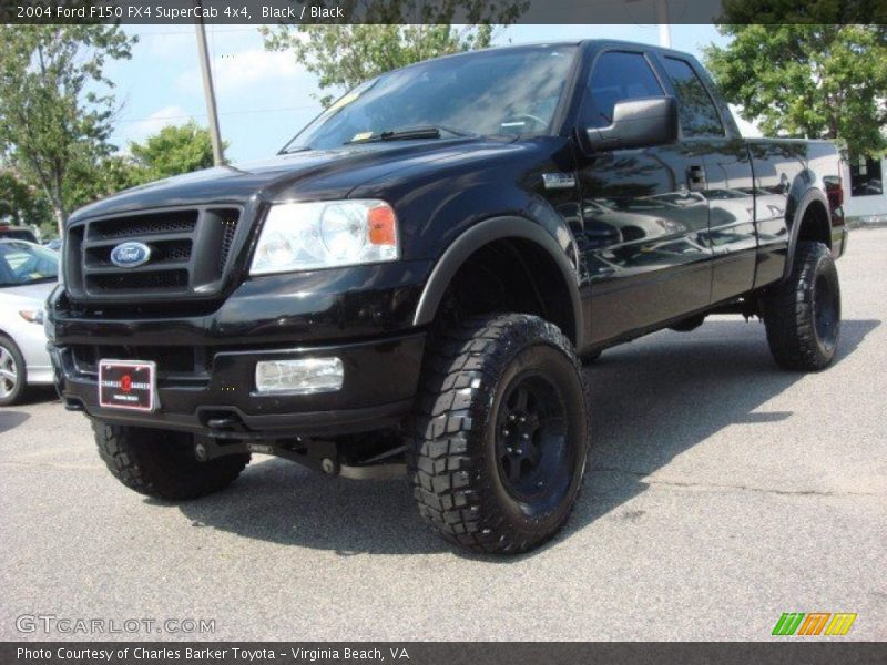 Black / Black 2004 Ford F150 FX4 SuperCab 4x4