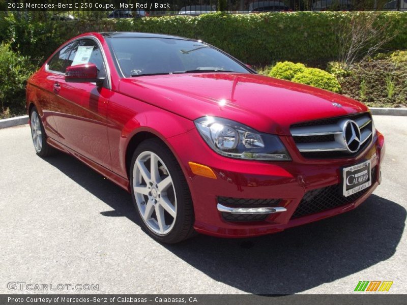Mars Red / Black 2013 Mercedes-Benz C 250 Coupe