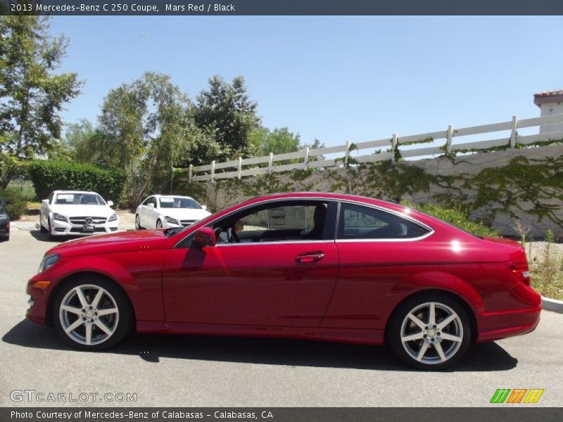 Mars Red / Black 2013 Mercedes-Benz C 250 Coupe