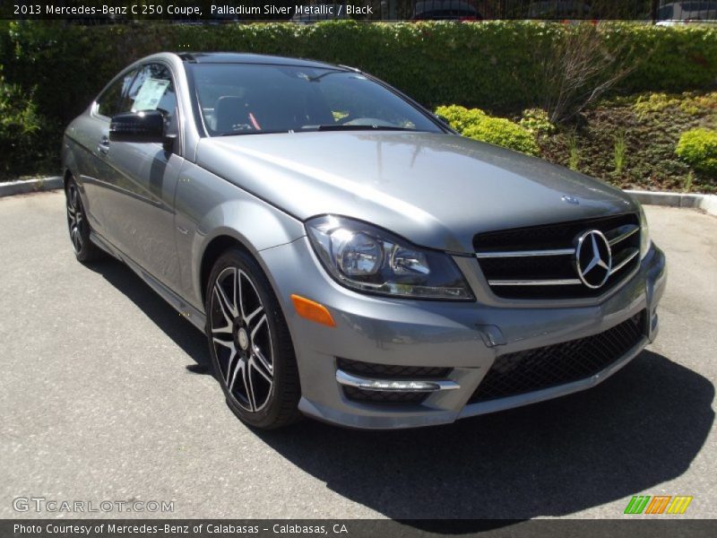 Palladium Silver Metallic / Black 2013 Mercedes-Benz C 250 Coupe