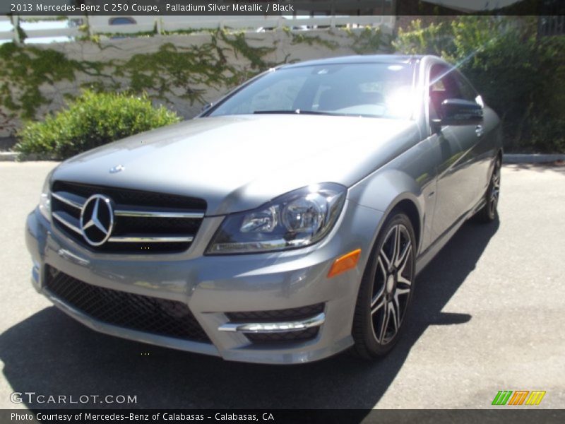 Palladium Silver Metallic / Black 2013 Mercedes-Benz C 250 Coupe