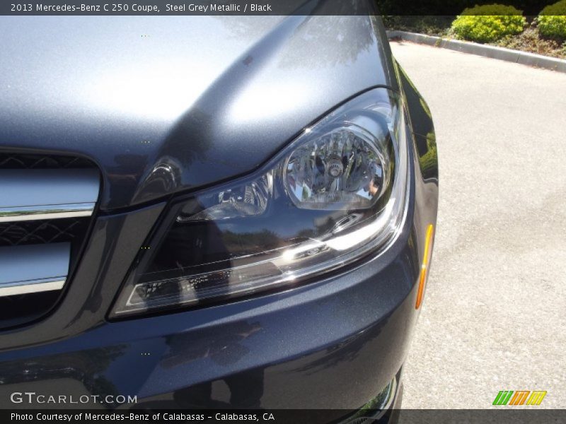 Steel Grey Metallic / Black 2013 Mercedes-Benz C 250 Coupe