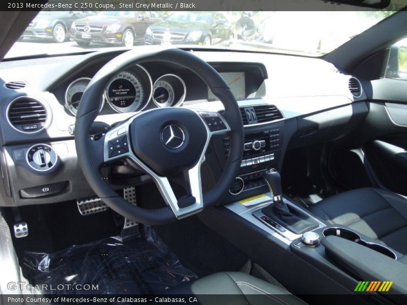 Black Interior - 2013 C 250 Coupe 