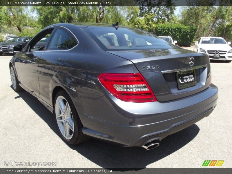 Steel Grey Metallic / Black 2013 Mercedes-Benz C 250 Coupe