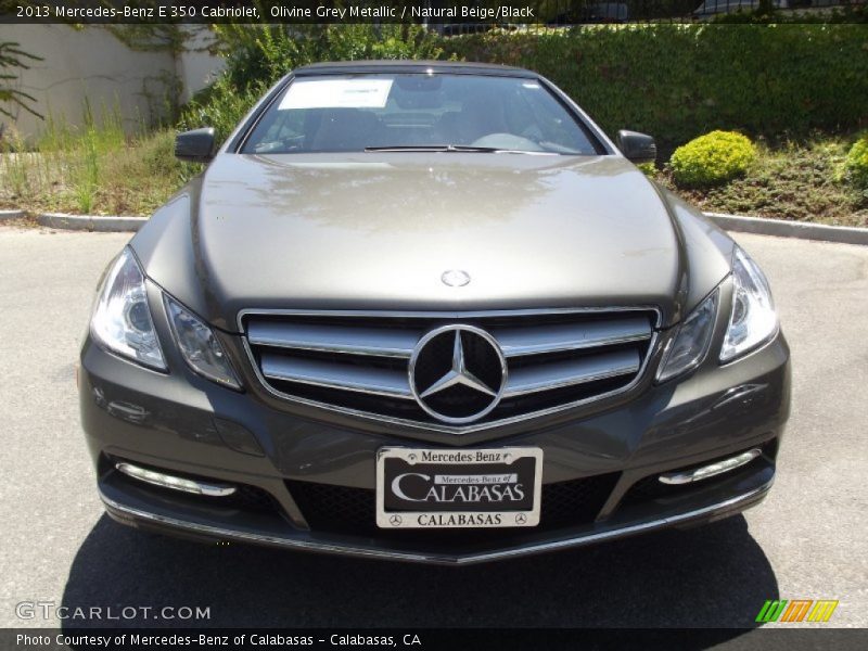 Olivine Grey Metallic / Natural Beige/Black 2013 Mercedes-Benz E 350 Cabriolet
