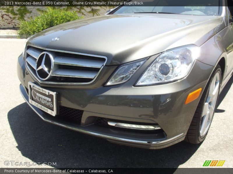 Olivine Grey Metallic / Natural Beige/Black 2013 Mercedes-Benz E 350 Cabriolet