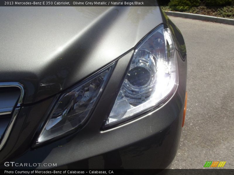 Olivine Grey Metallic / Natural Beige/Black 2013 Mercedes-Benz E 350 Cabriolet