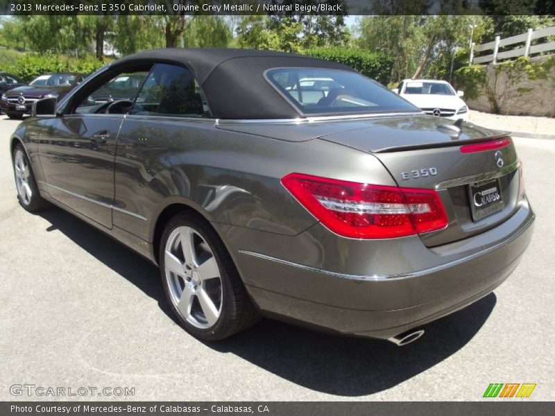Olivine Grey Metallic / Natural Beige/Black 2013 Mercedes-Benz E 350 Cabriolet