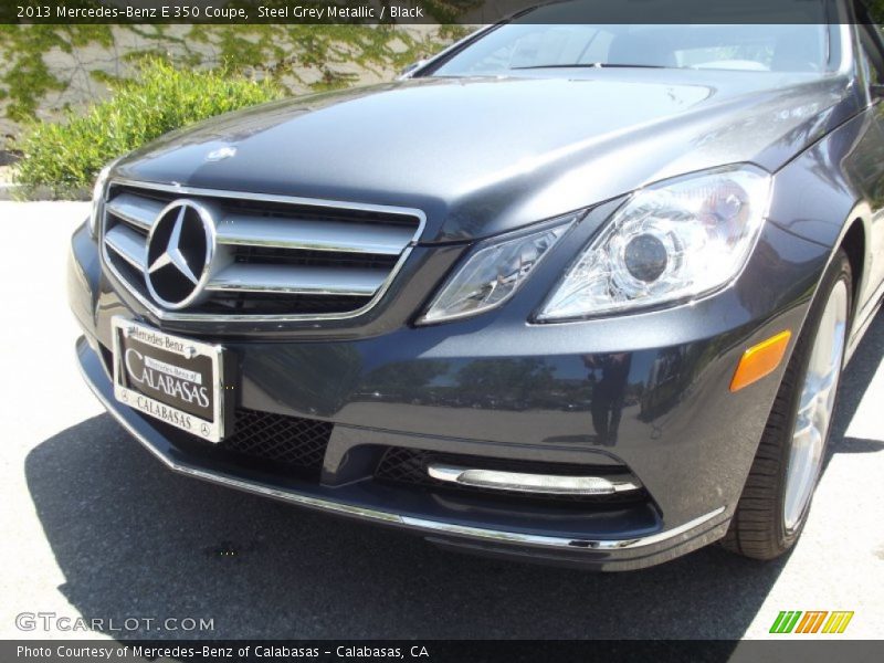 Steel Grey Metallic / Black 2013 Mercedes-Benz E 350 Coupe