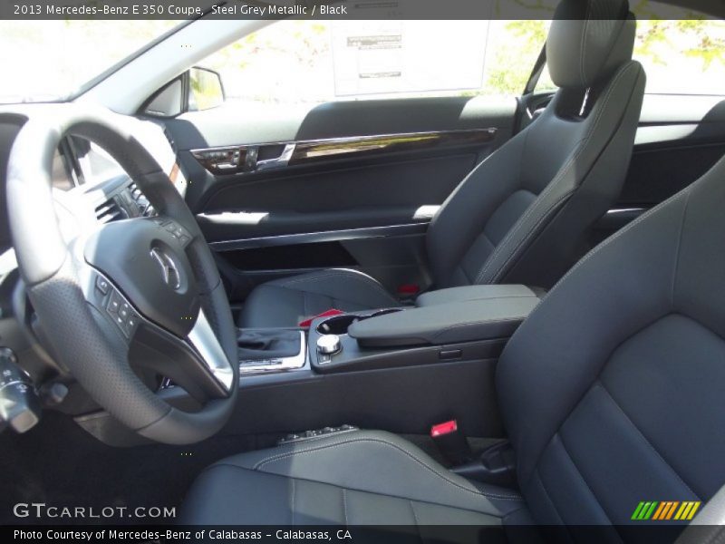 Steel Grey Metallic / Black 2013 Mercedes-Benz E 350 Coupe