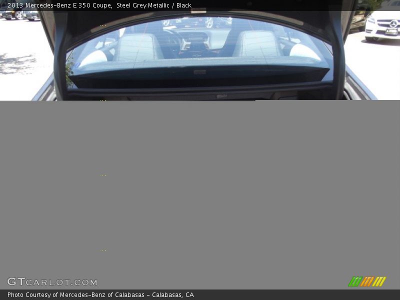 Steel Grey Metallic / Black 2013 Mercedes-Benz E 350 Coupe