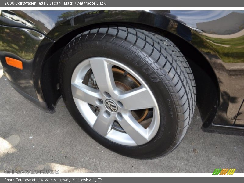 Black / Anthracite Black 2008 Volkswagen Jetta S Sedan